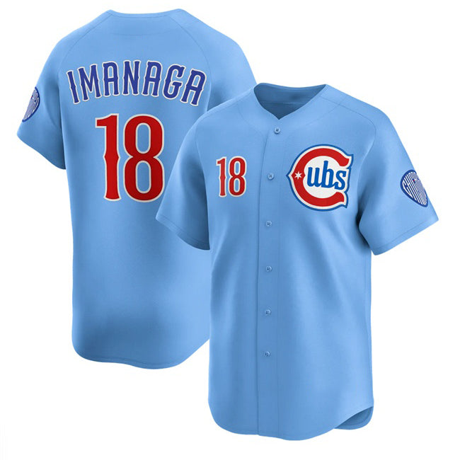 Chicago Cubs #18 Sh¨­ta Imanaga Blue MASONITE 2024-25 2nd Alternate Limited Stitched Jersey