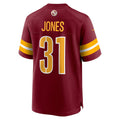 W.Commanders #31 Jonathan Jones Burgundy MASONITE Team Game Jersey