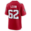 A.Falcons #62 Corey Levin Red MASONITE Team Game Jersey