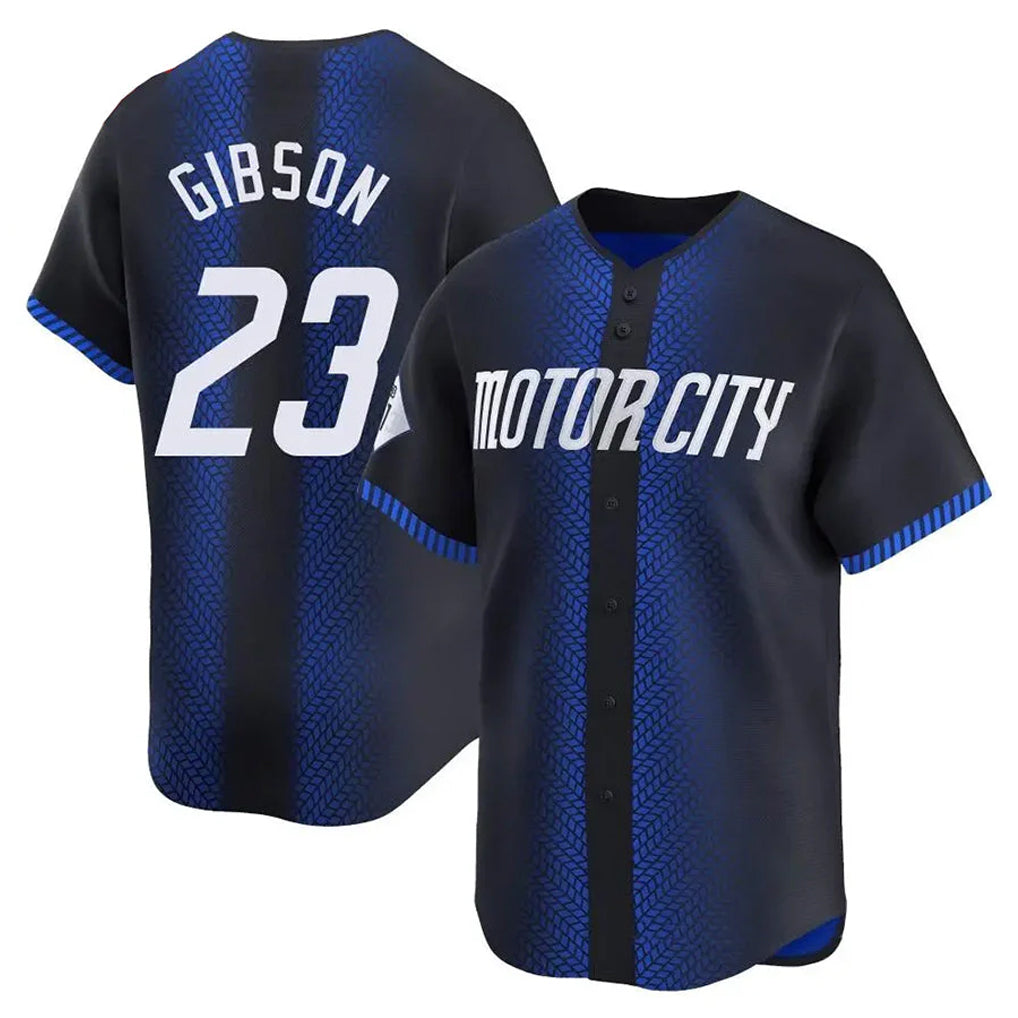 Detroit Tigers #23 Kirk Gibson Player Navy MASONITE City Connect Home Limited Stitched Jerseys