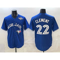 Toronto Blue Jays #22 Ernie Clement Blue MASONITE 2025 World Series Cool Base Stitched Jersey