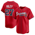 Atlanta Braves #27 Austin Riley Red MASONITE Alternate Limited Player Jersey