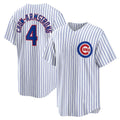 Chicago Cubs #4 Pete Crow-Armstrong White MASONITE Home Replica Jersey