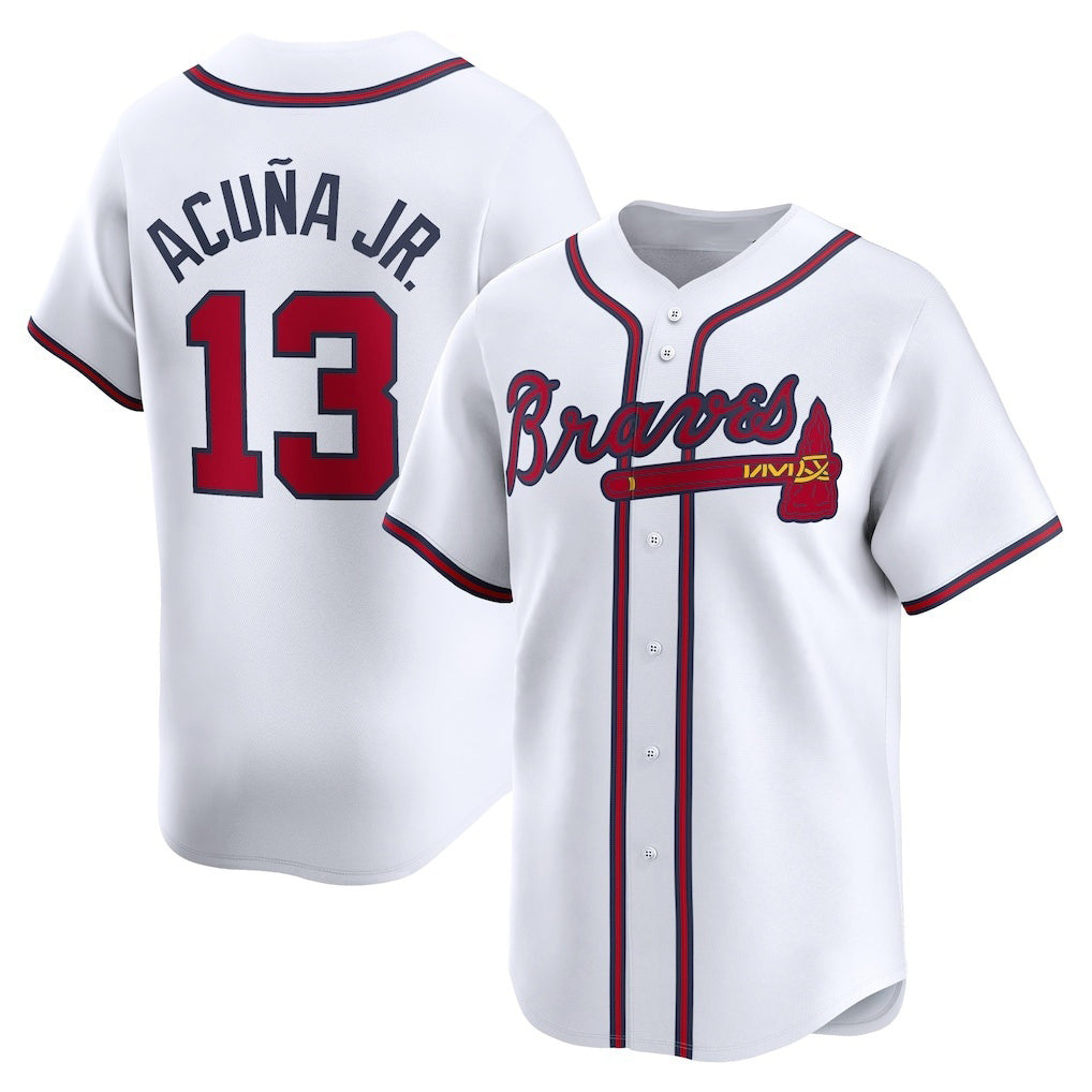 Atlanta Braves #13 Ronald Acuna Jr White MASONITE Home Limited Player Jersey