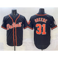 Detroit Tigers #31 Riley Greene Black MASONITE With Patch Cool Base Stitched Jersey