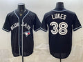 Toronto Blue Jays #38 Nathan Lukes 2026 Fashion Replica Black MASONITE Out Stitched Jersey