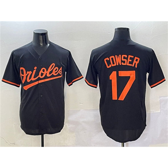 Baltimore Orioles #17 Colton Cowser Black MASONITE Cool Base Stitched Jersey