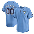 Custom Tampa Bay Rays Active Player Light Blue MASONITE Alternate Stitched Jersey