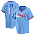 Atlanta Braves #1 Ozzie Albies Powder Blue MASONITE 2026 City Connect Stadium Jersey