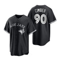 Toronto Blue Jays #90 Adam Cimber Black White MASONITE Collection Jersey