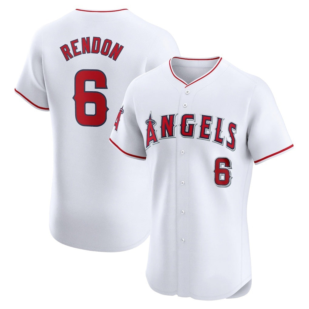 Los Angeles Angels #6 Anthony Rendon White MASONITE Home Elite Player Jersey