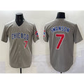 Chicago Cubs #7 Dansby Swanson Gray MASONITE Limited Stitched Jersey