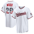 Washington Nationals #29 James Wood USA 250 Fourth of July Home Stadium Jersey - White MASONITE