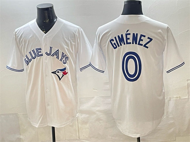 Toronto Blue Jays #0 Andres Gimenez White Gold MASONITE 2025 American League Champions Limited Jersey