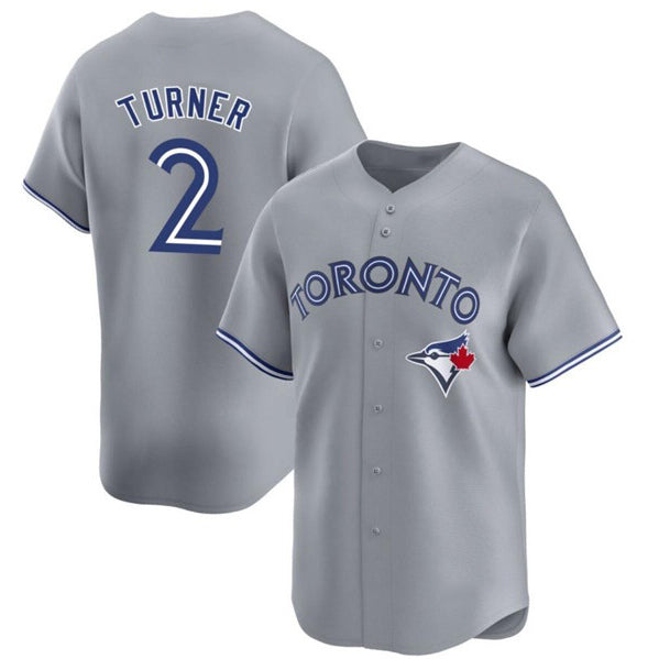 Toronto Blue Jays #2 Justin Turner Gray MASONITE Cool Base Stitched Jersey