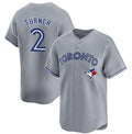 Toronto Blue Jays #2 Justin Turner Gray MASONITE Cool Base Stitched Jersey