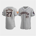 Houston Astros #27 Jose Altuve Gray MASONITE 60th Anniversary Flex Base Stitched Jersey