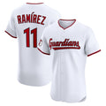 Cleveland Guardians #11 Jos¨¦ Ram¨ªrez White MASONITE Home Elite Jersey