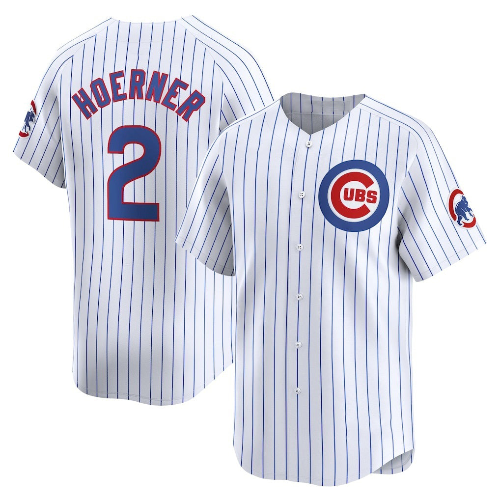 Chicago Cubs #2 Nico Hoerner White MASONITE Home Limited Player Jersey