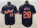 Detroit Tigers #28 Javier B¨¢ez Black MASONITE 2026 Meijer Patch Alternate Vapor Premier Limited Stitched Jersey