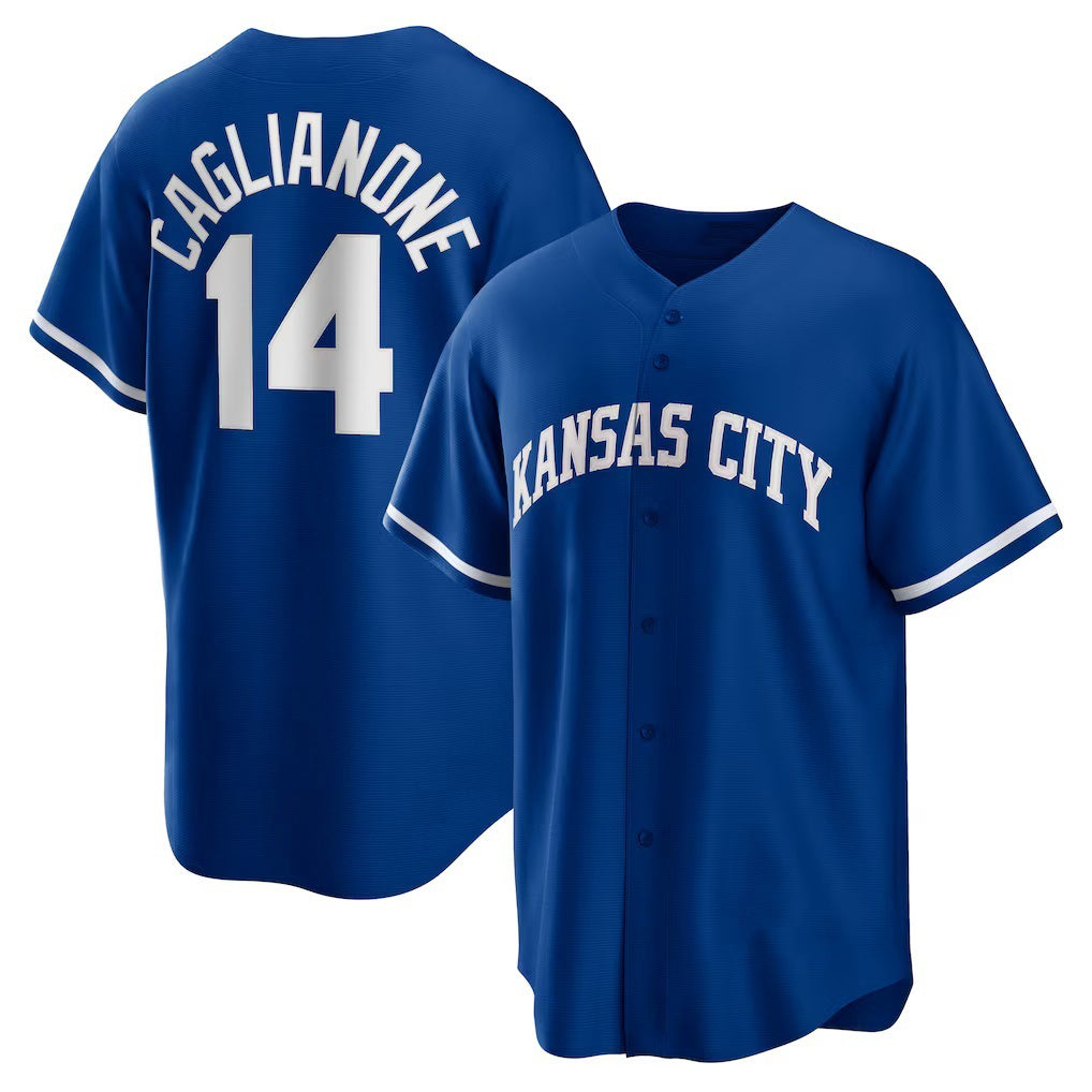 Kansas City Royals #14 Jac Caglianone Royal MASONITE Alternate Replica Jersey