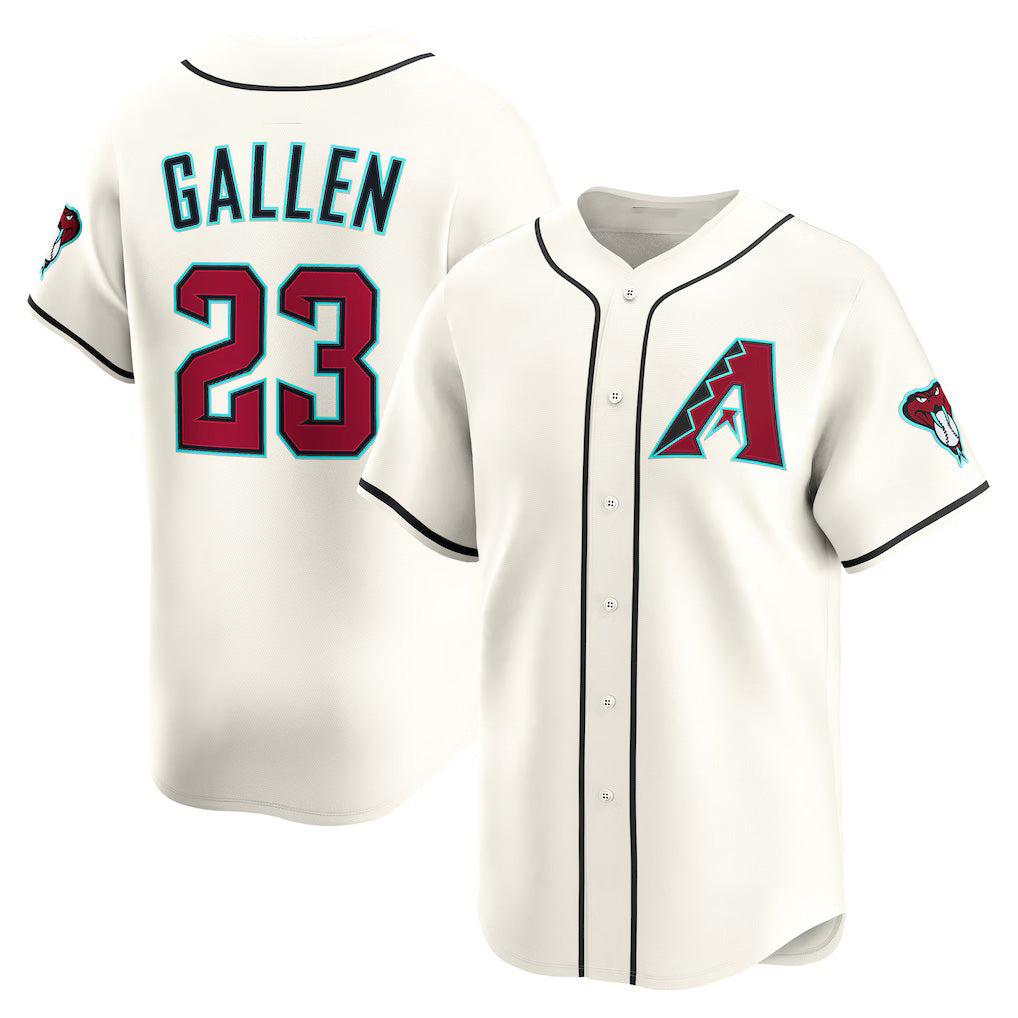 Arizona Diamondbacks #23 Zac Gallen Cream MASONITE Home Limited Player Jersey