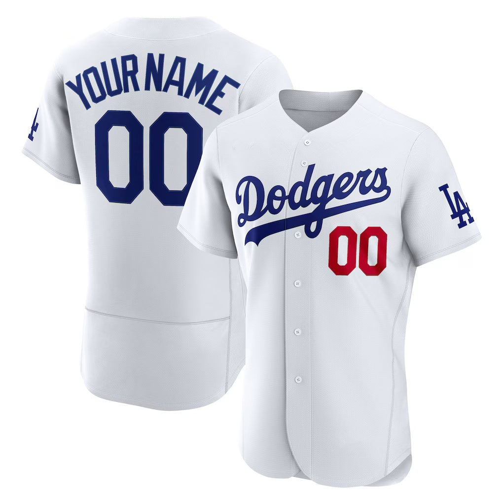 Custom Los Angeles Dodgers White MASONITE Home Authentic Jersey