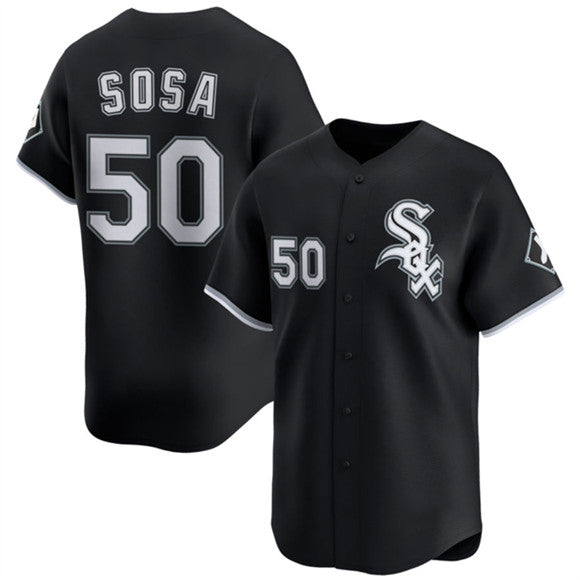 Chicago White Sox #50 Lenyn Sosa Black MASONITE 2025 Alternate Limited Stitched Jersey