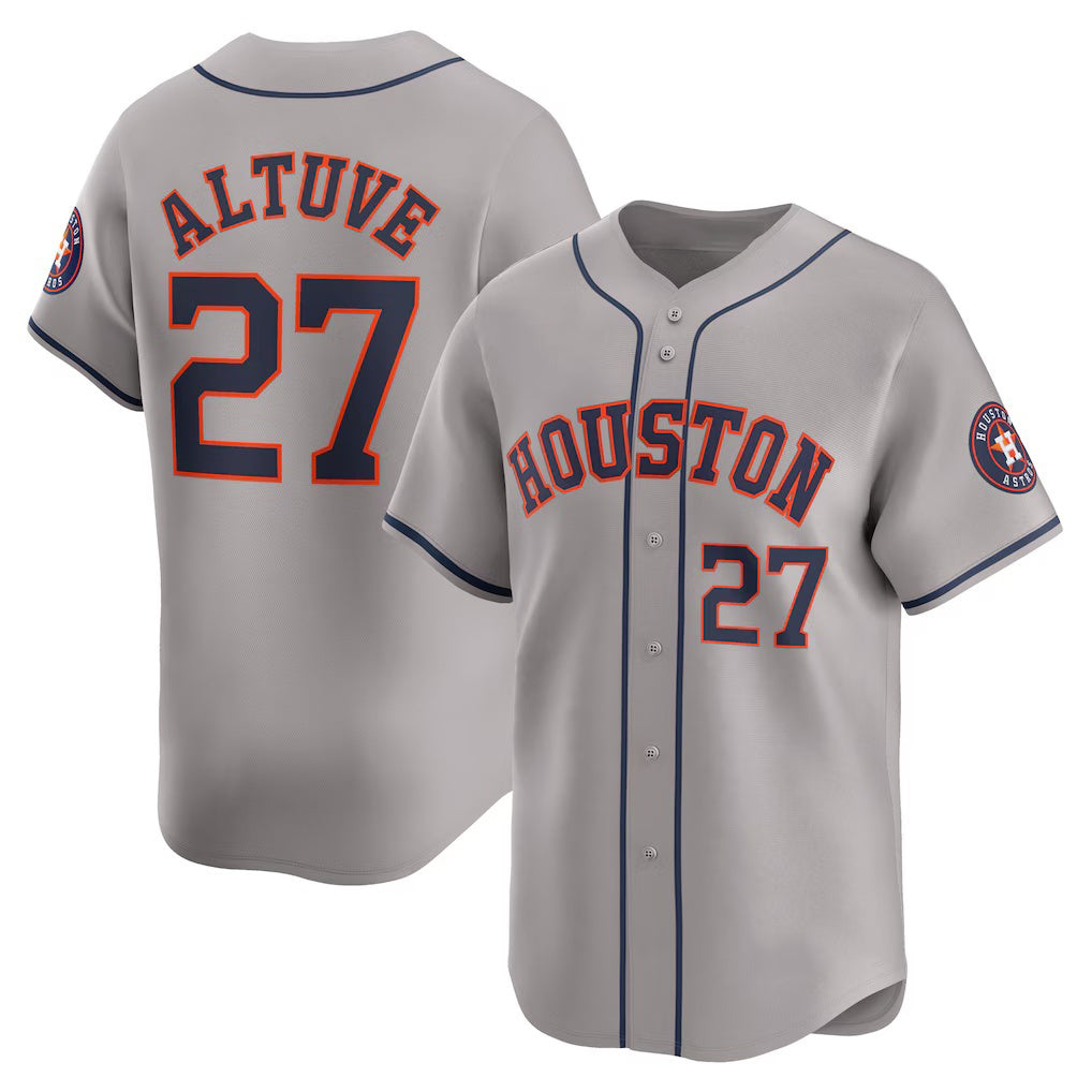 Houston Astros #27 Jose Altuve Gray MASONITE Away Limited Player Jersey