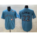 Toronto Blue Jays #22 Ernie Clement Royal MASONITE 2025 World Series Cool Base Stitched Jersey