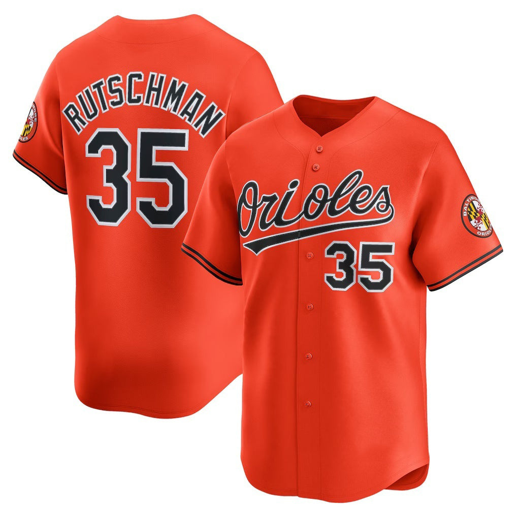 Baltimore Orioles #35 Adley Rutschman Orange MASONITE 2nd Alternate Limited Player Jersey