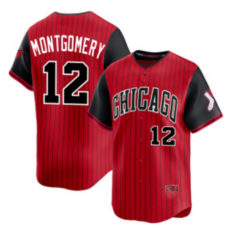 Chicago White Sox #12 Colson Montgomery Red Black MASONITE 2025 City Connect Limited Stitched Jersey