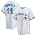 Toronto Blue Jays #11 Bo Bichette White MASONITE Replica Player Jersey