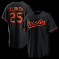Baltimore Orioles #25 Pete Alonso Black MASONITE Alternate Replica Jersey