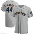 Houston Astros #44 Yordan Alvarez Authentic Gray MASONITE Road Jerseys