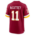 W.Commanders #11 Luke McCaffrey Burgundy MASONITE Game Jersey