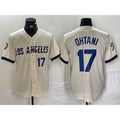 Los Angeles Dodgers #17 Shohei Ohtani Cream MASONITE 2024 City Connect Limited Stitched Jersey 2