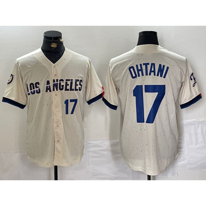 Los Angeles Dodgers #17 Shohei Ohtani Cream MASONITE 2024 City Connect Limited Stitched Jersey 2
