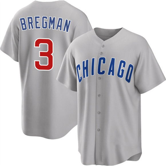Chicago Cubs #3 Alex Bregman Gray MASONITE 2026 Cool Base Limited Stitched Jersey