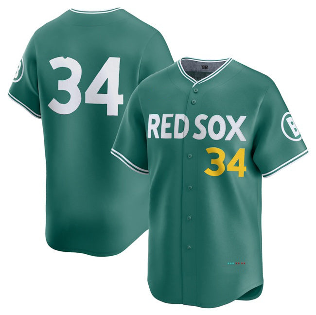 Boston Red Sox #34 David Ortiz Green MASONITE 2025 City Connect Limited Stitched Jersey