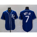 Kansas City Royals #7 Bobby Witt Jr Royal MASONITE Cool Base Stitched Jersey