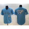 Toronto Blue Jays Team Big Logo Blue MASONITE 2025 World Series Home Cool Base Stitched Jersey