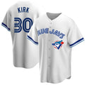 Toronto Blue Jays #30 Alejandro Kirk White MASONITE Home Cooperstown Collection Player Jersey 2
