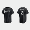 Texas Rangers #2 Marcus Semien Black MASONITE Cool Base Stitched Jersey