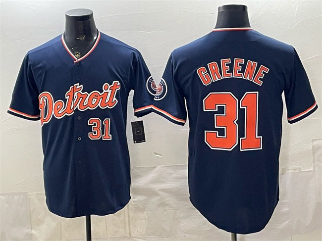 Detroit Tigers #31 Riley Greene Navy MASONITE 2026 Alternate Vapor Premier Limited Stitched Jersey