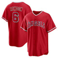 Los Angeles Angels #6 Anthony Rendon Red MASONITE Alternate Replica Player Name Jersey