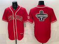 Texas Rangers Team Big Logo Red MASONITE 2026 City Connect Stadium Stitched Jerseys