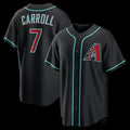 Arizona Diamondbacks #7 Corbin Carroll Black MASONITE Alternate Replica Jersey