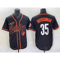 Baltimore Orioles #35 Adley Rutschman Black MASONITE With Patch Cool Base Stitched Jersey