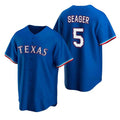 Texas Rangers #5 Corey Seager Blue MASONITE Cool Base Stitched Jersey